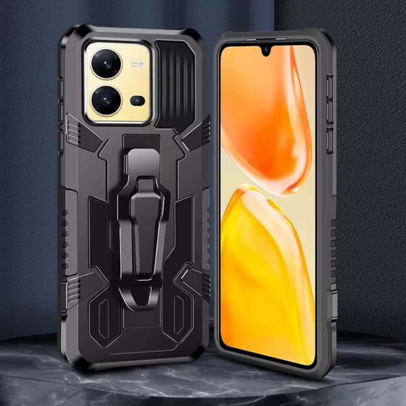 สําหรับ Vivo V25 V25e V23 V23e V21 V20 SE Hybrid ทนทานเกราะกันกระแทก Kickstand ฝาครอบเข็มขัดคลิป