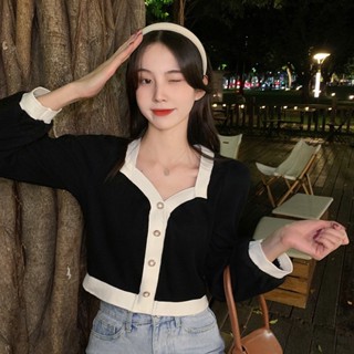 เสื้อโค้ท ผ้าถัก ทรงหลวม สีพื้น สําหรับผู้หญิง