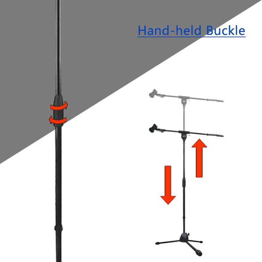 ขาตั้งไมโครโฟนตั้งพื้นโลหะน้ําหนักเบายกกล้องส่องทางไกลขาตั้งกล้องสดเวทีการถ่ายภาพพื้นแสงยืน - รูปที่ 3