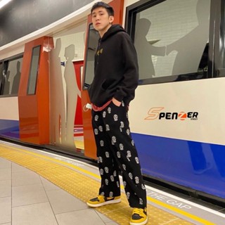 SPENZER.STREET🔥Skull Corduroy pants กางกางผ้าลูกฟูก สวมใส่สบาย ผ้านิ่ม เอวยืด 2022