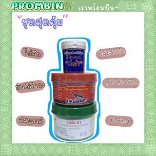 🥇พร้อมชน🥇ซุปเปอร์ค็อก+ทวีชัย01+สมุนไพรโสมลำปำ บำรุงกำลังไก่ชน บินดี แดง