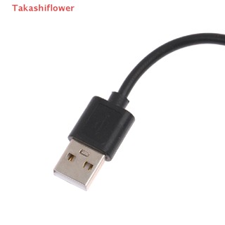 (Takashiflower) สายเคเบิลอะแดปเตอร์เชื่อมต่อพัดลมคอมพิวเตอร์ USB เป็น 4Pin 5V เป็น 12V 30 ซม.