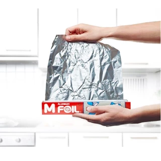 ซื้อคู่ คุ้มกว่า!! ฟอยล์ห่ออาหาร ยี่ห้อ M Foil หน้ากว้าง 30 ซม ยาว 7.5 เมตร