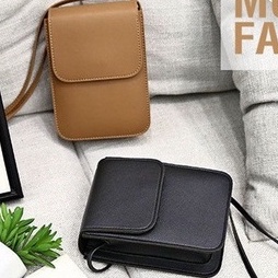 xspeedfashion(X1765) กระเป๋าหนังสะพายข้างแฟชั่นใส่มือถือได้ สไตส์เกาหลี