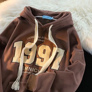 Eternity เสื้อแขนยาว เสื้อฮู้ด จดหมาย ย้อนยุค เวอร์ชั่นเกาหลี แฟชั่น เวลาว่าง 2022 ใหม่ 101812