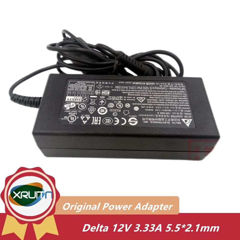 ของแท้ DELTA ADP-40DD B 12V 3.33A 40W 5.5x2.1 มม.PA-104-0 อะแดปเตอร์ AC สําหรับ DELL MONITOR S2240LC