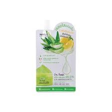 Nami Im Fresh Aloe Lemon Brightening gel 30g นามิ แอม เฟรช อโลเลมอน ไบรท์เทนนิ่ง เจล ว่านหางผสมมะนาว (1ซอง)