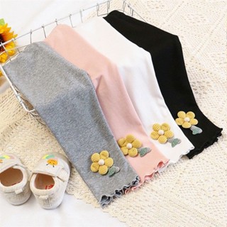 Girls autumn wear western style leggings childrens wear stretch pants female baby Korean style spring and autumn childrens wear all-match pants