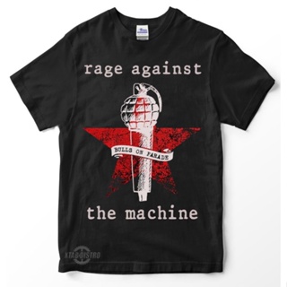 Kaos RAGE AGAINTS the MACHINE Bulls on parade mic เสื้อยืดลําลอง แขนสั้น คอกลม พิมพ์ลาย kaos band killing in the name of