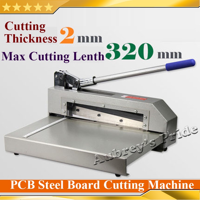 Heavy Duty 320MM Steel Paper Plate Circuit Board PCB Board Cutter Aluminum Iron Copper Cutting Machine Powerful Shear Kn