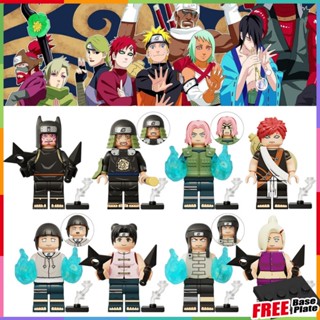 Naruto Minifigures Haruno Sakura Gaara Tenten Haruno Sakura Hyuga Neji Toys Gifts Building Blocks Mini Figures KDL812