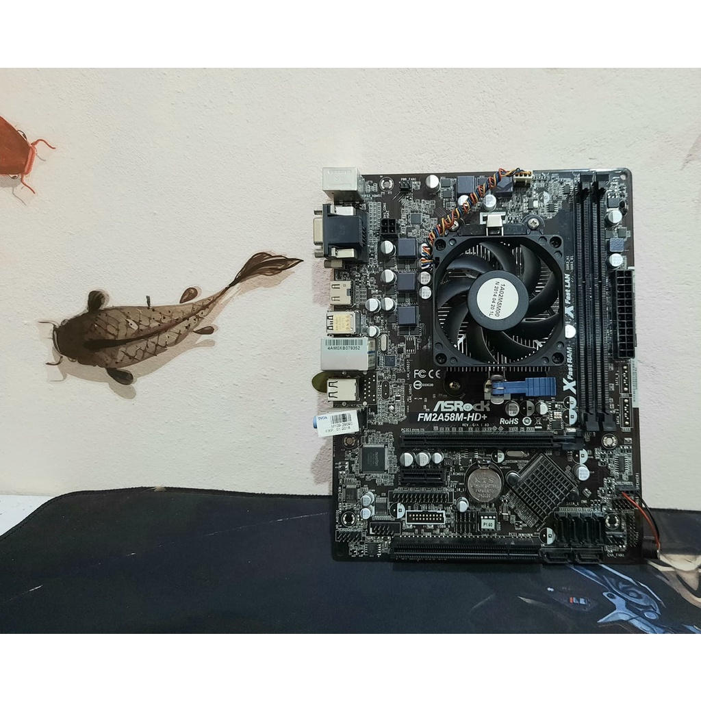 เมนบอร์ด พร้อม CPU AMD A6 6400K FM2 (ซีพียู+เมนบอร์ด) FM2 AMD A6-6400K ...