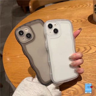 เคสโทรศัพท์มือถือแบบนิ่ม ใส กันกระแทก ลายคลื่น เรียบง่าย หรูหรา สําหรับ Realme C12 C35 C21Y C15 C25 C25Y C20A C25s C20 C3 C1 C11 C3 Realme 5 6i 5s 5i