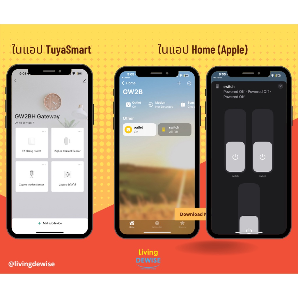 Tuya HomeKit Zigbee Gateway (GW02BH) เกตเวย์ Zigbee สำหรับเชื่อมอุปกรณ์