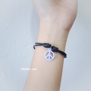 กำไลเชือกจี้สัญลักษณ์ PEACE 🌈🌷