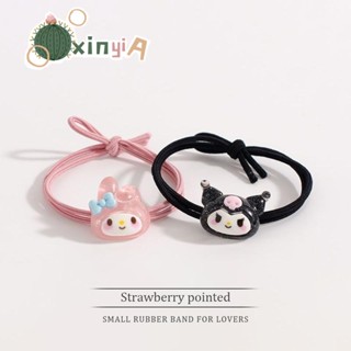 【XINYIA】Sanrio สร้อยข้อมือ เชือกยางรัดผม แม่เหล็ก แวววาว ขนาดเล็ก สําหรับคู่รัก 2022