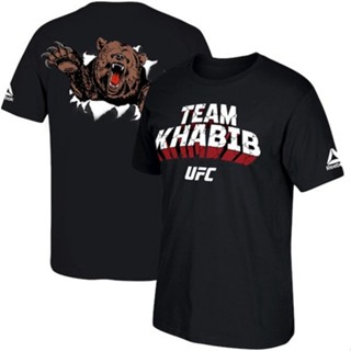 bbUfc229 เสื้อยืดแขนสั้น พิมพ์ลาย Kitty Hawk Khabib MMA Fight Mixed Martial Arts Reebokbb