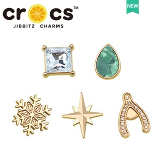 จี้โลหะ รูปรองเท้า crocs jibbitz คุณภาพสูง สําหรับตกแต่ง DIY