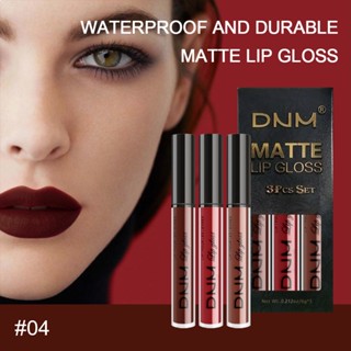 🎁DNM🎁 3PCS/1SET Velvet Matte Lip Gloss Set Mist Non-stick Cup Waterproof Sweatproof Long-Lasting Lipstick Lip Glaze For Women GIft