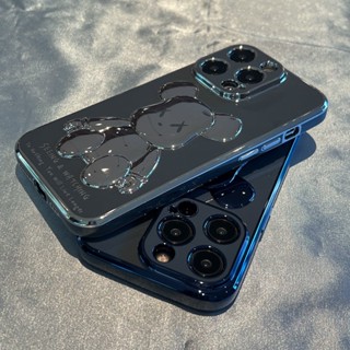 พร้อมส่ง เคสซิลิโคน ลายหมี 3D กันตก สําหรับ iPhone 14 pro max Premium Feel 13 11 12 pro max 14plus