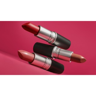 [พร้อมส่ง-ขายส่ง-ส่งไว]MAC LUSTREGLASS LIPSTICK 3g ลิปสติกที่ให้เนื้อสัมผัสบางเบาเป็นพิเศษ เนื้อสัมผัสลื่น ปกปิดบางเบา