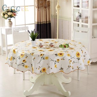 [ FAST SHIPPING ]Table Cloth Rectangular Round 152*152cm/180*180cm Gold/Rose/Sunflower Household