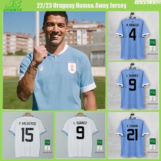 เสื้อกีฬาแขนสั้น ลายทีมชาติฟุตบอล Uruguay 22 23 ชุดเยอรมนี