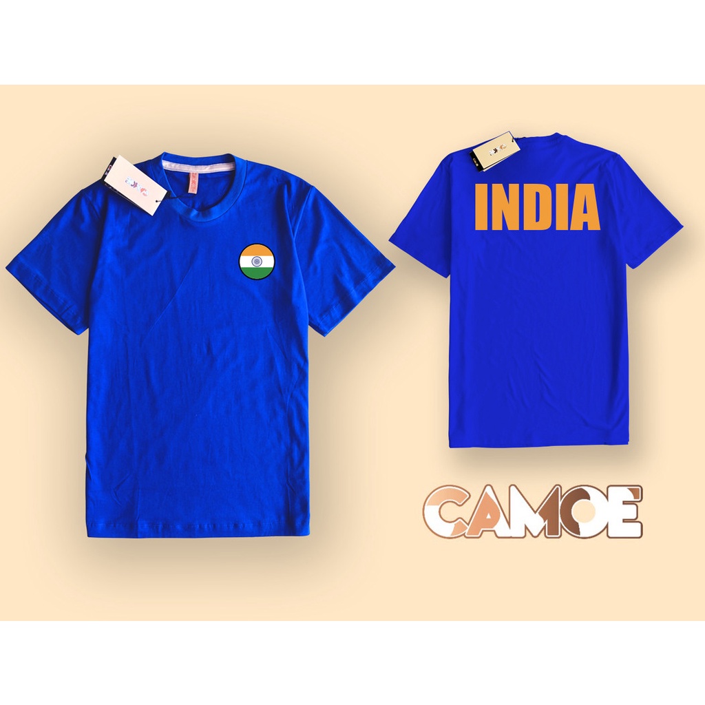เสื้อยืด 2 ด้าน CAMOE India Flag ธงอินเดีย