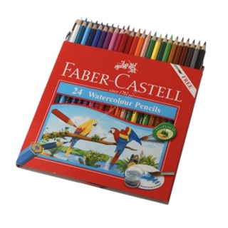สีไม้ ดินสอสีไม้ละลายน้ำ “Faber Castell” 24 สี