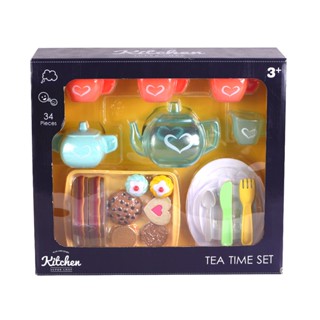 Wel-B x Infunbebe TEA TIME SET (with sandwich) (ชุดน้ำชาและแซนวิชของเล่นเด็ก) - ของเล่น ชุดของเล่นน้ำชา ของเล่นจำลอง