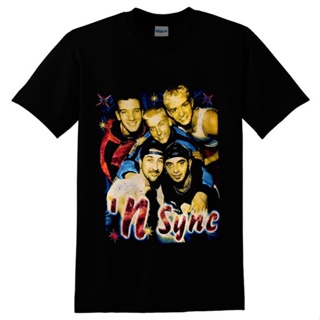 เสื้อยืดผ้าฝ้าย Lint9 [พร้อมส่ง] เสื้อยืดผ้าฝ้าย 100% พิมพ์ลาย NSYNC โอเวอร์ไซซ์ ของขวัญคริสต์มาส สําหรับผู้ชาย XS-6XL