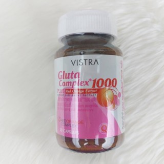 วิสทร้า กลุต้า คอมเพล็กซ์ 1000 พลัส เรด ออเร้นจ์ เอ็กซ์เเทร็คซ์ 30 แคปซูล Vistra Gluta Complex