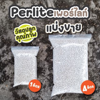 perlite เพอร์ไลท์ เกรดพรีเมียม ขนาด 1ลิตร และ4ลิตร