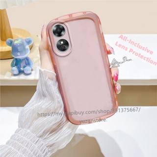 เคสโทรศัพท์มือถือแบบใส กันกระแทก กันรอยเลนส์กล้อง สีมาการอง สําหรับ OPPO Reno8 T 5G 4G A78 5G 2023 เคส Phone Case