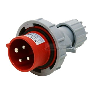 "DAKO PLUG" HTN 0141 ปลั๊กตัวผู้กลางทางกันน้ำ (3P+E) 16A 400V 6H IP67