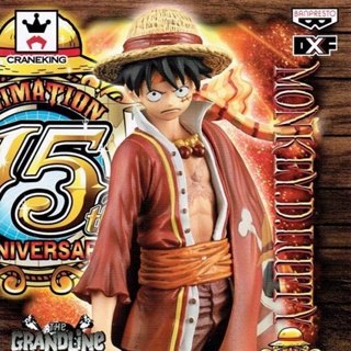 Luffy 15th ของแท้ JP แมวทอง - Grandline Men Banpresto [โมเดลวันพีช]