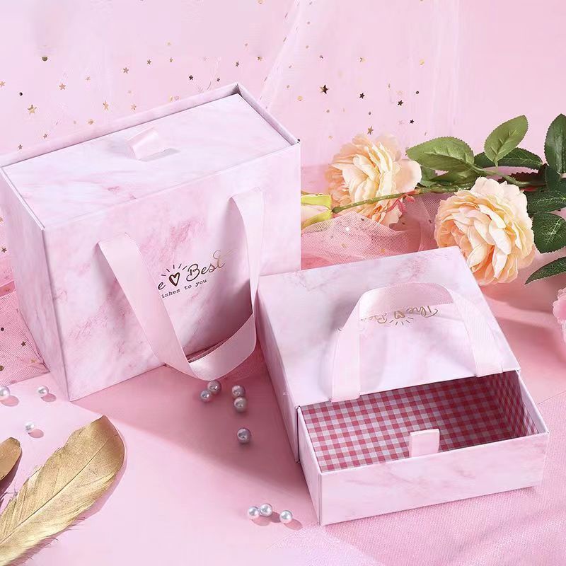 bag กล่องลิ้นชัก พร้อมหูหิ้ว แบบหนา สำหรับใส่ของขวัญ สำหรับใส่เครื่องสำอาง