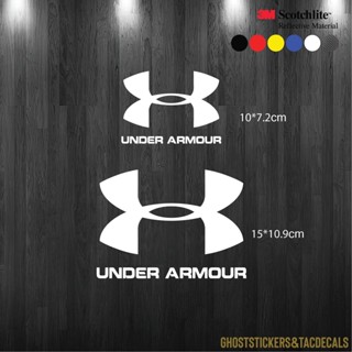 สติกเกอร์โลโก้Under Armour สติกเกอร์เดินป่า สติกเกอร์แคมป์ปิ้ง ติดรถยนต์ มอเตอร์ไซค์ กล่อง