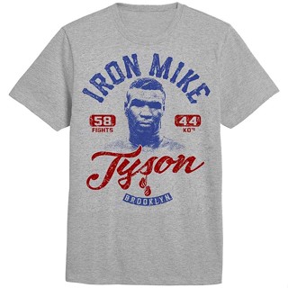 เสื้อยืดผู้ชาย เสื้อยืดแขนสั้น ผ้าฝ้าย พิมพ์ลาย Mike Tyson แฟชั่นฤดูร้อน สําหรับผู้ชาย S-5XL