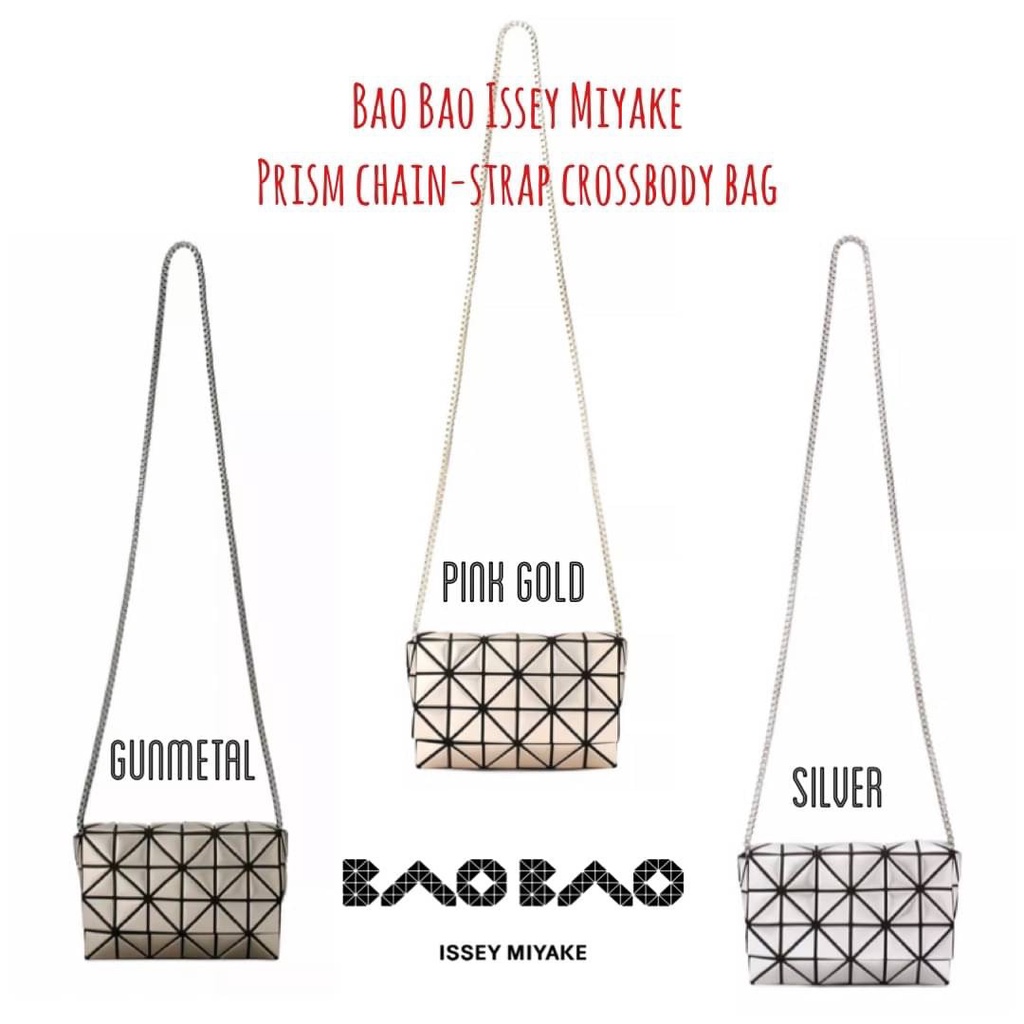 Bao//Bao Issey Miyake Prism chain-strap crossbody bag Code:B3D241065 แบรนด์แท้ 100% งาน Outlet