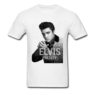 ขายดี!Elvis Presley เสื้อยืดคอกลม แขนสั้น พิมพ์ลาย Famous Celebrity Fan Full Rockabilly Spring YNR WMTI สําหรับออกกําลัง