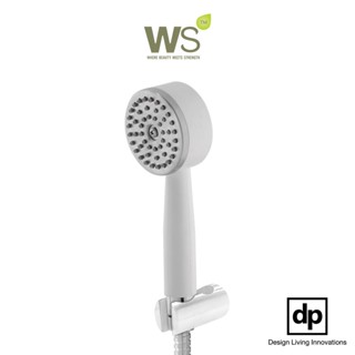 WS ฝักบัวอาบน้ำพลาสติก + พร้อมสาย + ที่เเขวนเเบบติดผนัง (WS-8130PW)