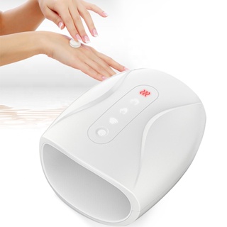 NEW Electric Hand Massager Machine Palm Finger Acupoint Wireless Massage with Air Pressure and Heat Compression For Pain