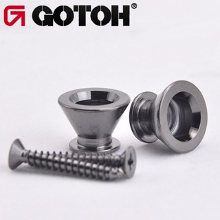 Pw-(พร้อมส่ง) ของแท้ Gotoh EP-FR2 CK ปุ่มสายรัด / หมุดสายคล้อง สําหรับกีตาร์และเบส