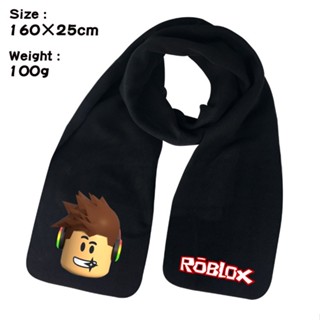 Roblox ผ้าพันคอ ผ้ากันเปื้อน ผ้ากํามะหยี่คริสตัล ลายการ์ตูนอนิเมะ ให้ความอบอุ่น แฟชั่นฤดูใบไม้ร่วง และฤดูหนาว สําหรับเด็ก