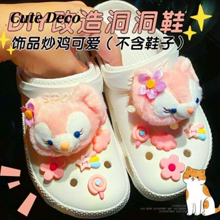 【 Cute Deco 】ตุ๊กตาน่ารัก ป้าย (19 แบบ) อาบน้ํา / แมวนักเรียนสีขาว / หมีวินนี่ จี้กระดุม Crocs / น่ารัก Jibbitz Croc รองเท้า DIY / วัสดุเรซิน เสน่ห์ สําหรับ DIY