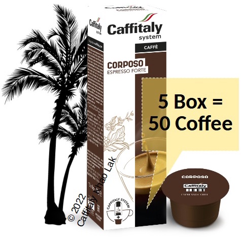 Corposo PACK5 Caffitaly Espresso Forte: 50 Capsules