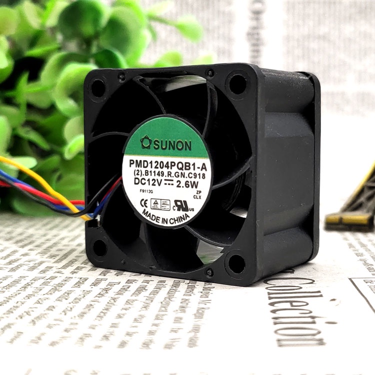 SZ PMD1204PQB1-A 12V 2.6W 4028 4CM 4WIRES SERVER FAN