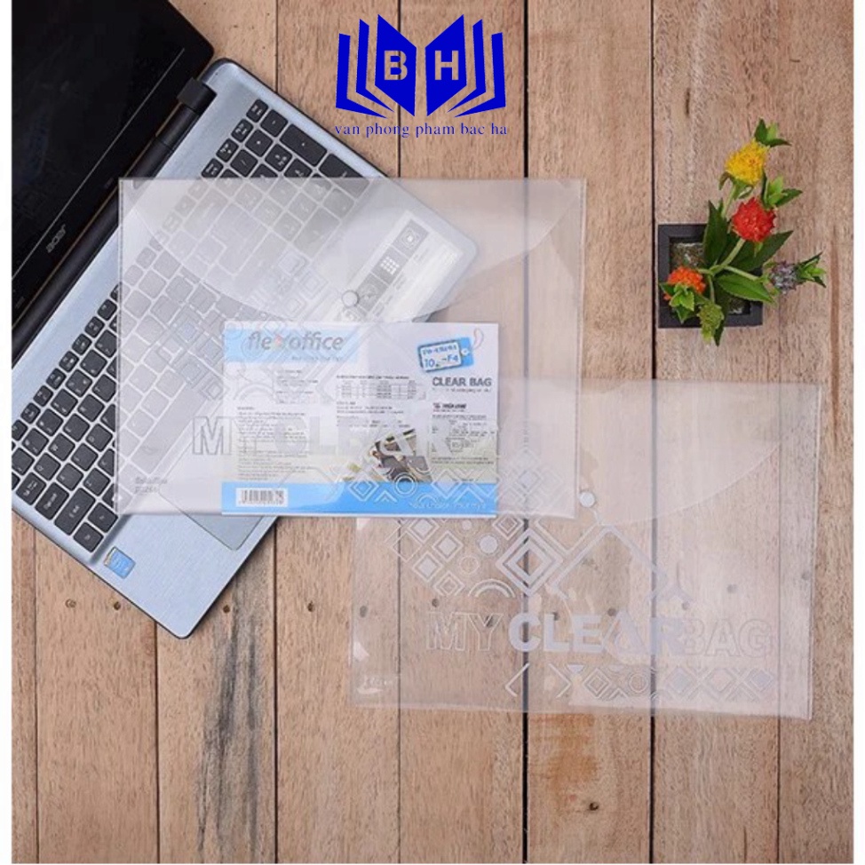 Combo ฝาครอบปุ่ม F4 Flexoffice 10 - 50 ชิ้นพร้อมแบตเตอรี่ปุ่ม FO-CBF04 - Thien Long F4 พิมพ์