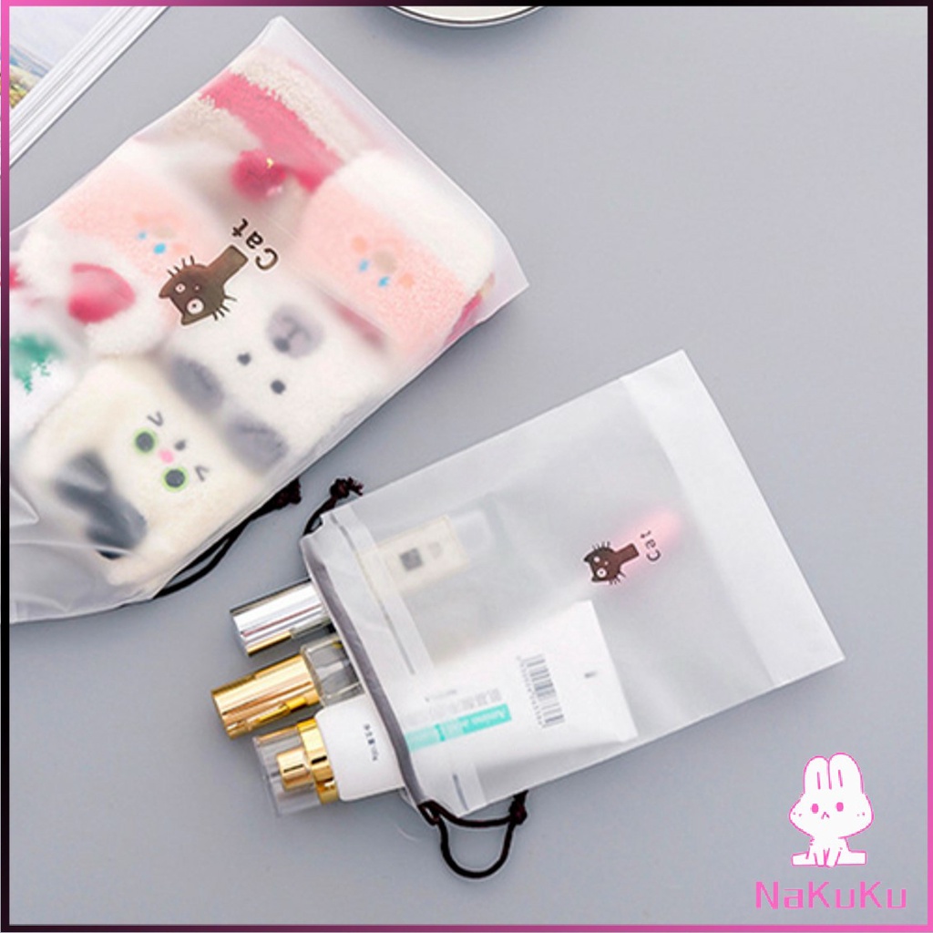 ถุงหูรูดใส่ของ ถุงเก็บของ ถุงหมีบราวน์ กันน้ำ กันฝุ่น สำหรับใส่ของ NKK - รูปที่ 7